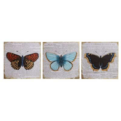 Butterfly Wall Plaque - Set of 3