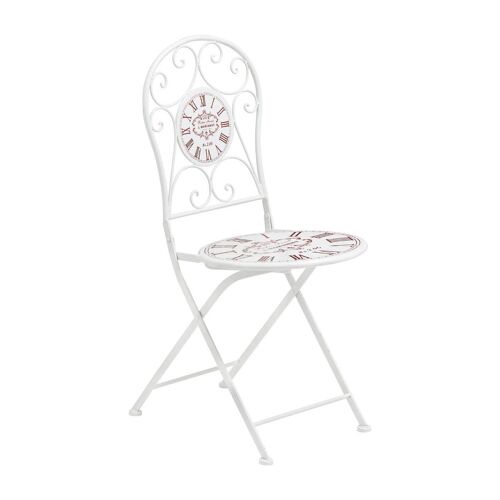 Cafe Cassis Cream Powder Coated Metal Chair