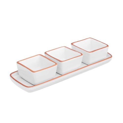 Calisto Dishes On Tray - Set of 3