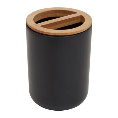 Canyon Black Toothbrush Holder