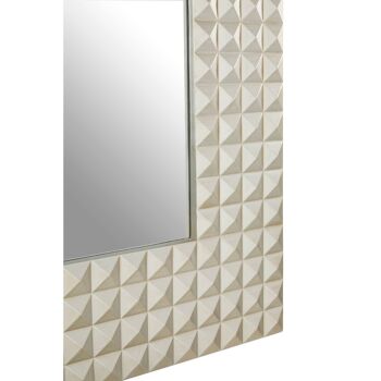 Champagne Finish 3D Geometric Wall Mirror 5