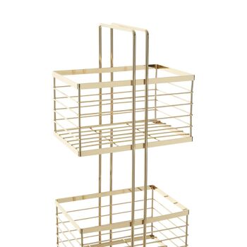 Champagne Gold Rectangular Storage Caddy 10