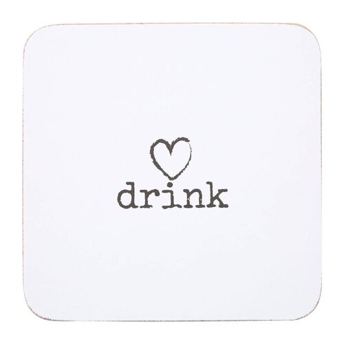 Charm "Drink" Coasters - Set of 4