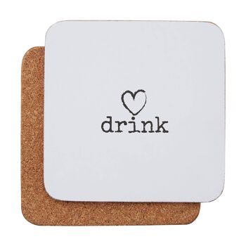 Charm "Drink" Coasters - Set of 4 3