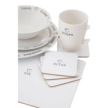 Charm "Drink" Coasters - Set of 4 4