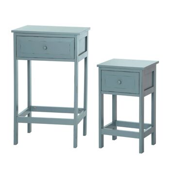 Chatelet Blue and Grey Tables - Set of 2 7