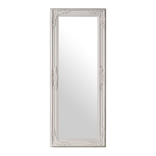 Chic Vintage White Wall Mirror