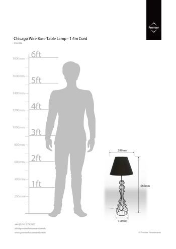 Chicago Black Table Lamp 3