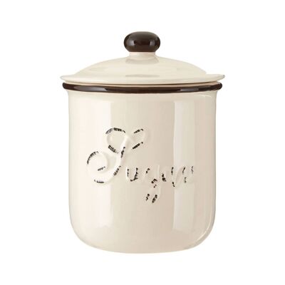 Chiltern Brown Rim Small Sugar Canister