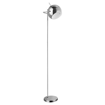 Chrome and White Inside Floor Lamp 1