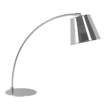 Chrome Table Lamp with PVC Shade 1