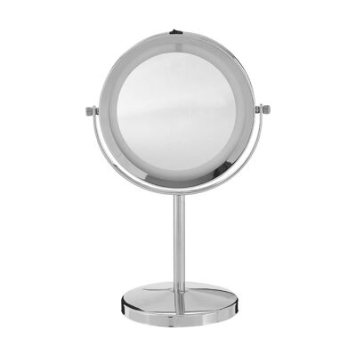 Clara Chrome Plated LED Mirror