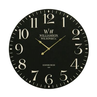 Classical Black MDF Wall Clock