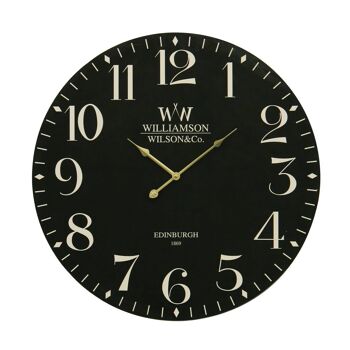 Classical Black MDF Wall Clock 1