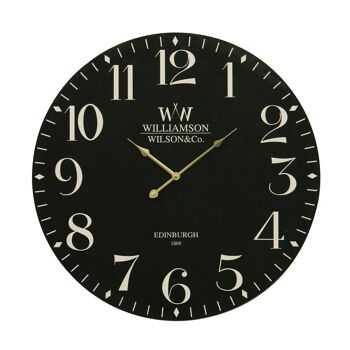 Classical Black MDF Wall Clock 2