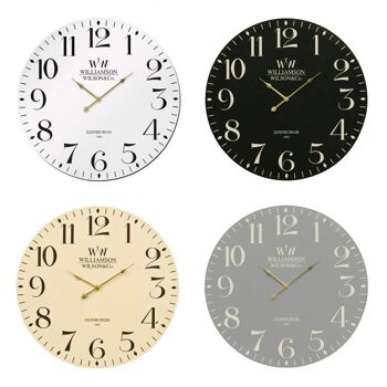 Classical Black MDF Wall Clock 3