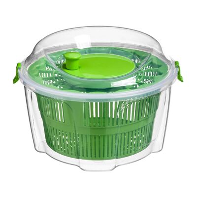 Clear and Green Salad Spinner