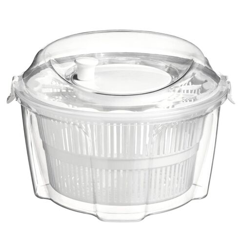 Clear and White Salad Spinner