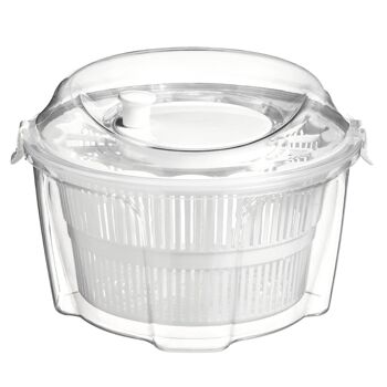 Clear and White Salad Spinner 1