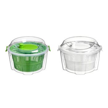 Clear and White Salad Spinner 6