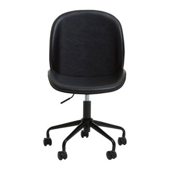 Clinton Black Leather Chair 3