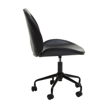 Clinton Black Leather Chair 9