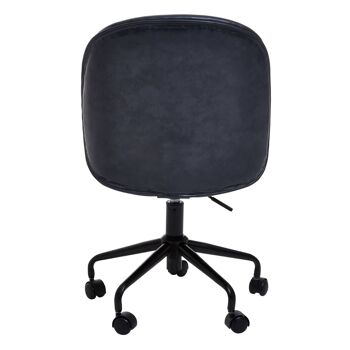 Clinton Grey Leather Chair 5