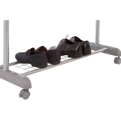 Clothes Hanging Rail with Shoe Rack