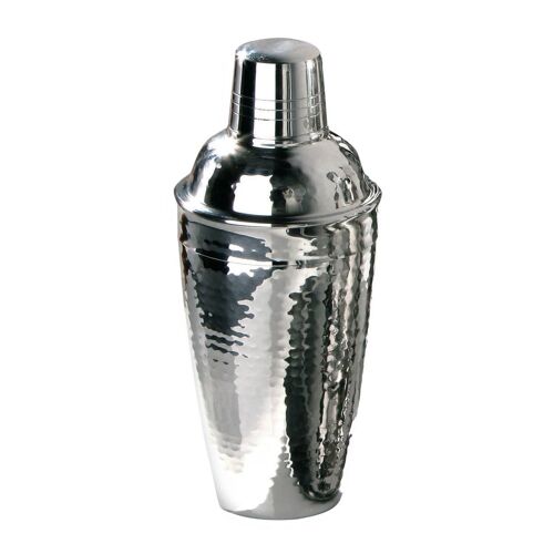 Cocktail Shaker with Hammered Effect - 0.5Ltr