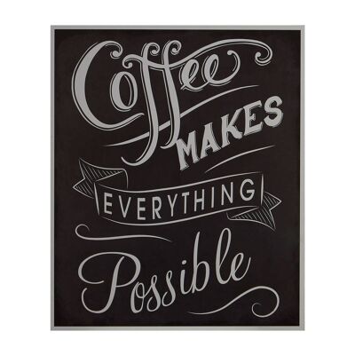 Coffee Makes Everything Wall Plaque