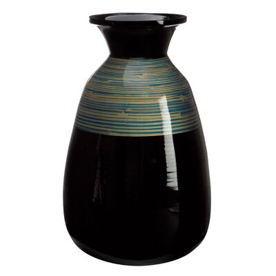 Complements Black and Natural Vase