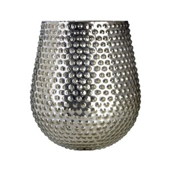 Complements Silver Large Candle Holder 1