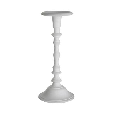 Complements Small White Wash Candle Holder