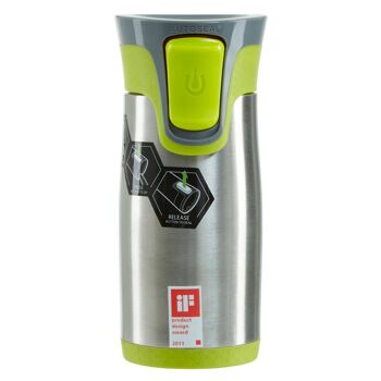 Contigo Aria Grey and Green Autoseal Mug - 300ml 1