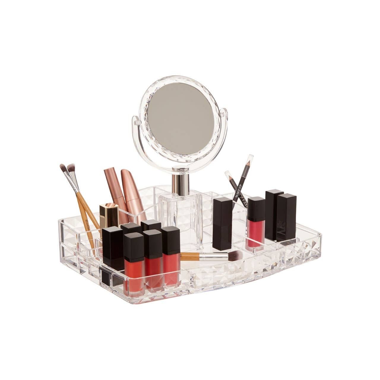 Glass Cosmetic Make Up Organiser Tray 2024 ，-xka