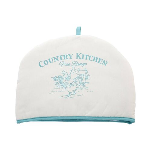 Country Kitchen Natural and Blue Tea Cosy