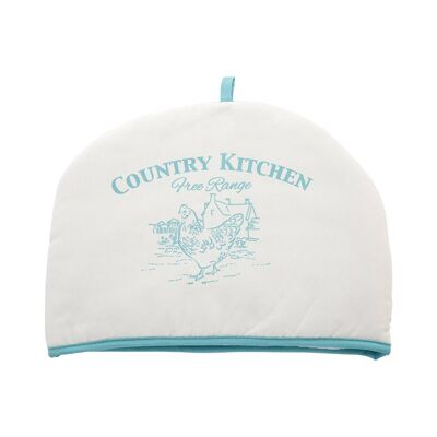 Country Kitchen Natural and Blue Tea Cosy