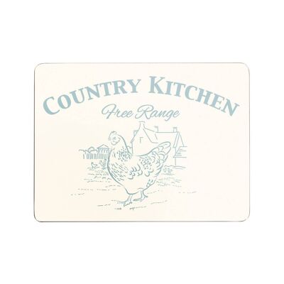 Country Kitchen Placemats Cork - Set of 4