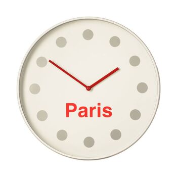 Cream Paris Design Wall Clock 1