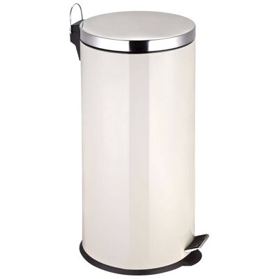 Cream Pedal Bin - 30Ltr