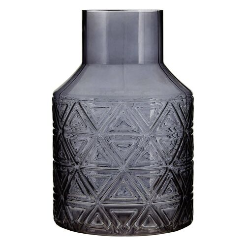 Dakota Dark Grey Glass Vase