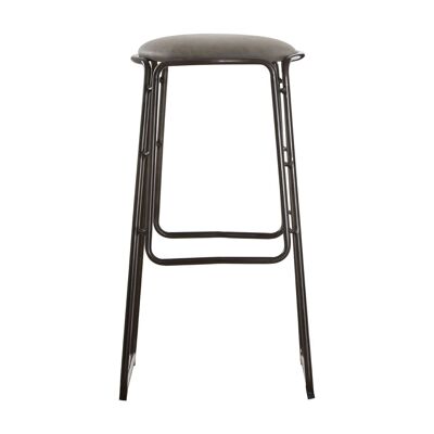 Dalston Ash Bar Stool with Gunmetal legs