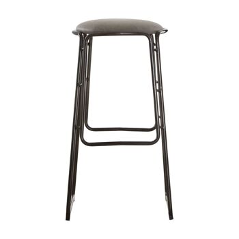 Dalston Ash Bar Stool with Gunmetal legs 2