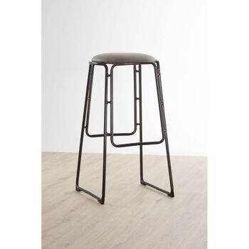 Dalston Ash Bar Stool with Gunmetal legs 3