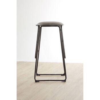 Dalston Ash Bar Stool with Gunmetal legs 4