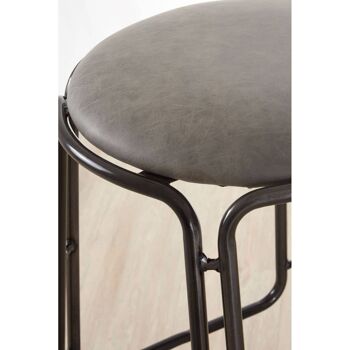 Dalston Ash Bar Stool with Gunmetal legs 10