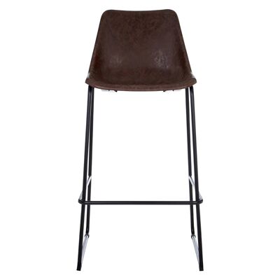 Dalston Mocha Bar Stool with Angled Legs