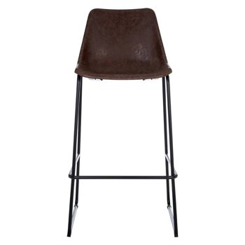 Dalston Mocha Bar Stool with Angled Legs 6