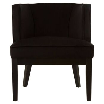 Daxton Black Velvet Chair 1