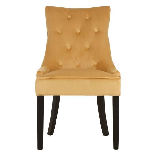 Daxton Light Gold Buttoned Dining Chair